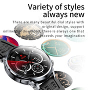 H18 Ultra-Thin Round Ball Screen 1.95 Inch Plug-In Phone Smart Watch 32G(Black)