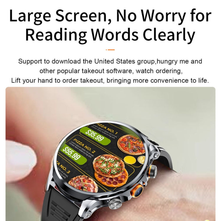 H18 Ultra-Thin Round Ball Screen 1.95 Inch Plug-In Phone Smart Watch 32G(Black)