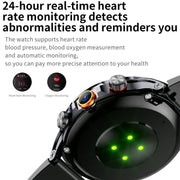 H18 Ultra-Thin Round Ball Screen 1.95 Inch Plug-In Phone Smart Watch 32G(Black)