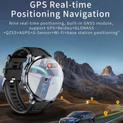 H18 Ultra-Thin Round Ball Screen 1.95 Inch Plug-In Phone Smart Watch 32G(Black)