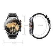 H18 Ultra-Thin Round Ball Screen 1.95 Inch Plug-In Phone Smart Watch 32G(Black)