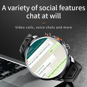 H18 Ultra-Thin Round Ball Screen 1.95 Inch Plug-In Phone Smart Watch 32G(Black)