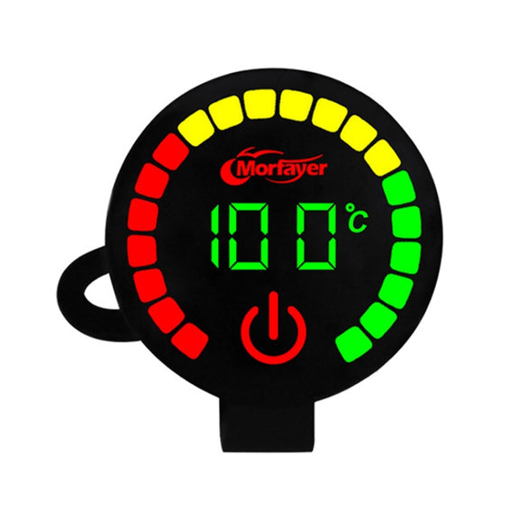 Morfayer Motorcycle Dual Display Intelligent Alarm Power Meter, Model: Water Temperature Meter(Random Color Delivery)