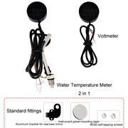 Morfayer Motorcycle Dual Display Intelligent Alarm Power Meter, Model: Water Temperature Meter(Random Color Delivery)