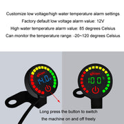 Morfayer Motorcycle Dual Display Intelligent Alarm Power Meter, Model: Water Temperature Meter(Random Color Delivery)