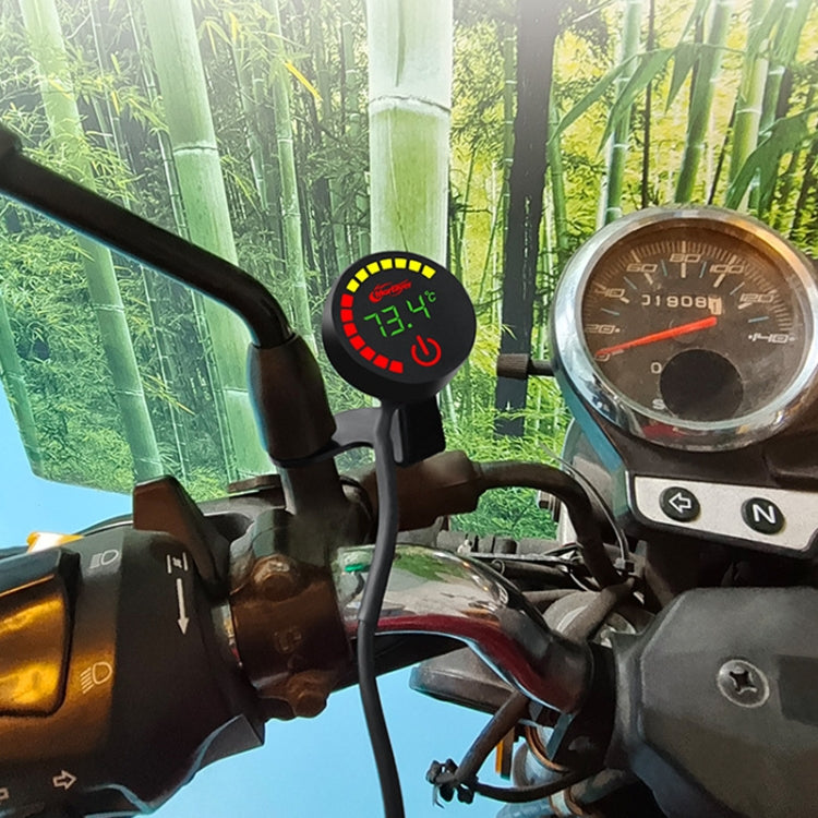 Morfayer Motorcycle Dual Display Intelligent Alarm Power Meter, Model: Water Temperature Meter(Random Color Delivery)