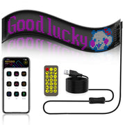 12x59.5cm（16 x 96 LEDs） Car Flexible Display Advertising Screen APP Bluetooth Smart Screen