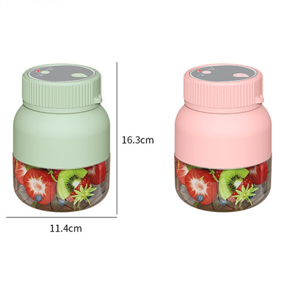 800ml Multifunctional Wireless Portable Juicer Large-capacity Outdoor Juicer(Green)