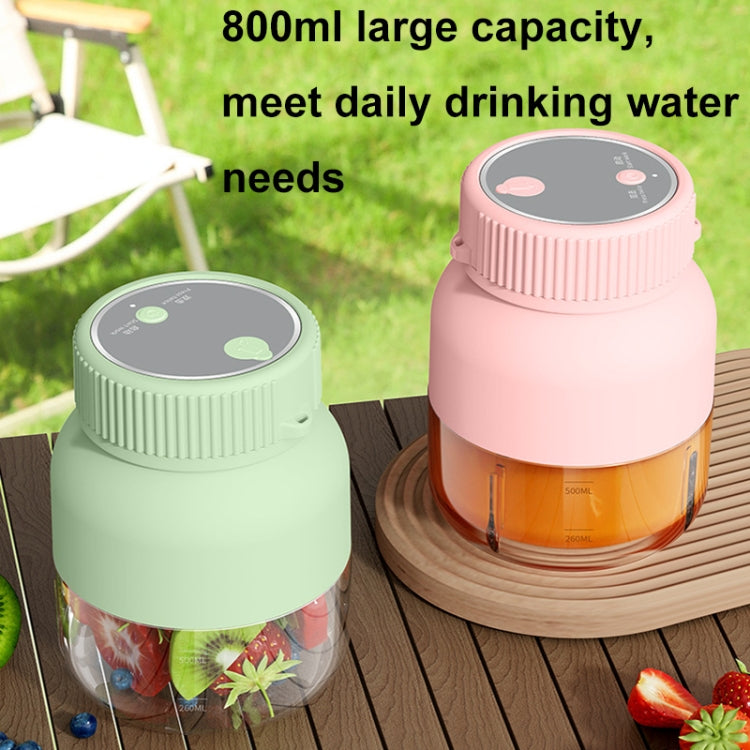 800ml Multifunctional Wireless Portable Juicer Large-capacity Outdoor Juicer(Pink)