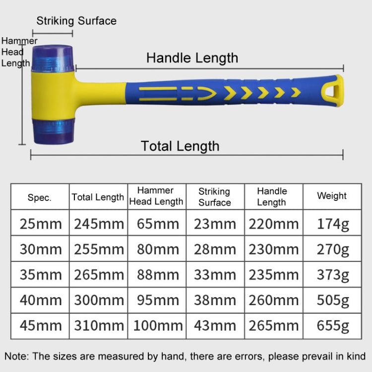 25mm Removable Floor Tile Installation Soft Hammer Door Window Hammer