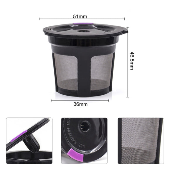 For Keurig Coffee Maker Reusable Mesh Coffee Filter(Black)
