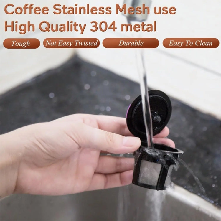 For Keurig Coffee Maker Reusable Mesh Coffee Filter(Black)