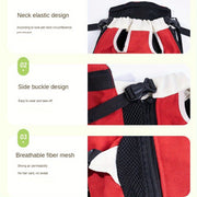 DONO Pet Four-legged Bag Outdoor Carrying Bag Breathable Backpack, Size: XL(Blue Yellow)