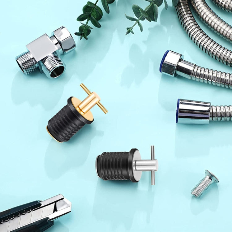 Marine Motorboat Deck Cross Drain Plug Screw, Size: Stainless Steel For 25mm