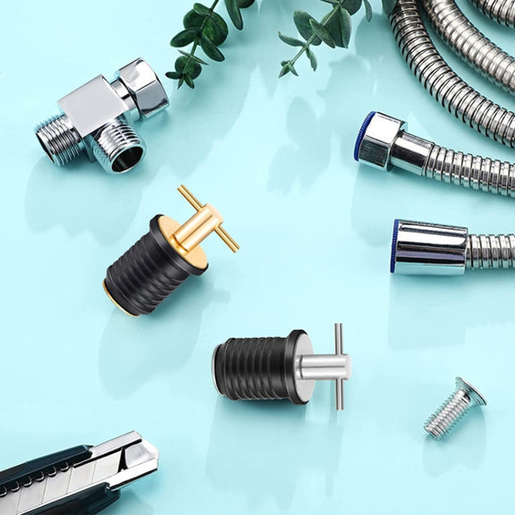 Marine Motorboat Deck Cross Drain Plug Screw, Size: Copper For 32mm
