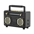 BT21 Retro USB Flash Drive FM Radio Wireless Bluetooth Speaker, Color: Black - Desktop Speaker by PMC TechLife | Online Shopping South Africa | PMC TechLife | Buy Now Pay Later Mobicred