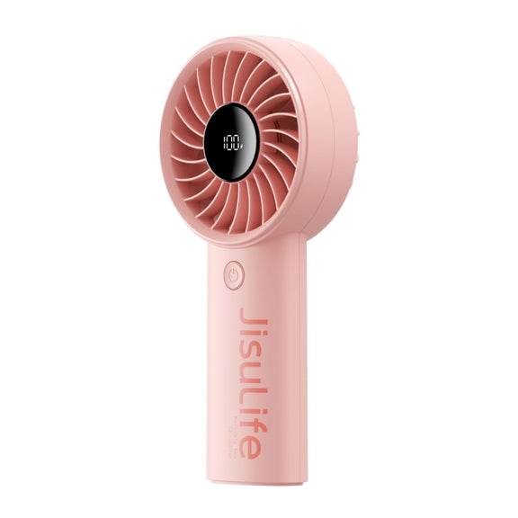JisuLife Life4 Handheld Portable Small Rechargeable Fan, Battery Capacity: 3600mAh Pink