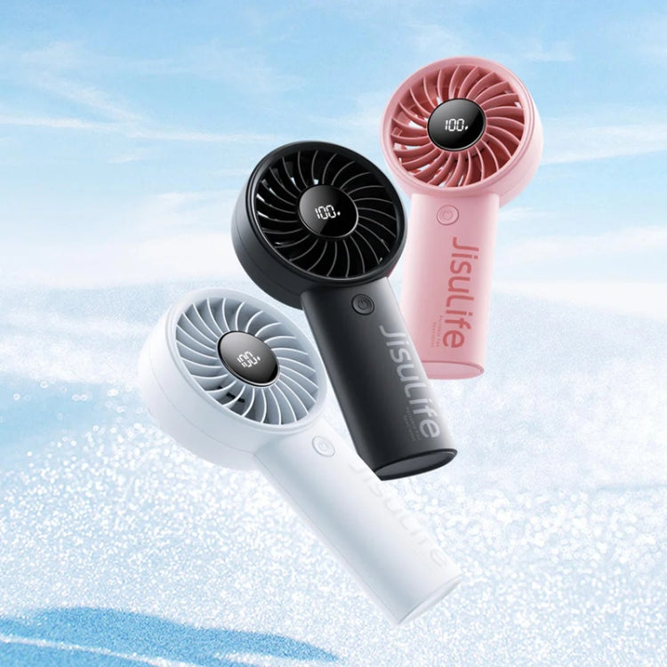 JisuLife Life4 Handheld Portable Small Rechargeable Fan, Battery Capacity: 5000mAh Black