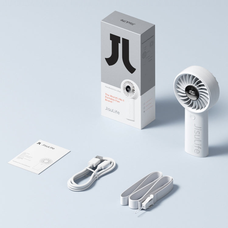 JisuLife Life4 Handheld Portable Small Rechargeable Fan, Battery Capacity: 5000mAh Black