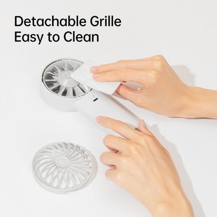 JisuLife Life4 Handheld Portable Small Rechargeable Fan, Battery Capacity: 5000mAh Black