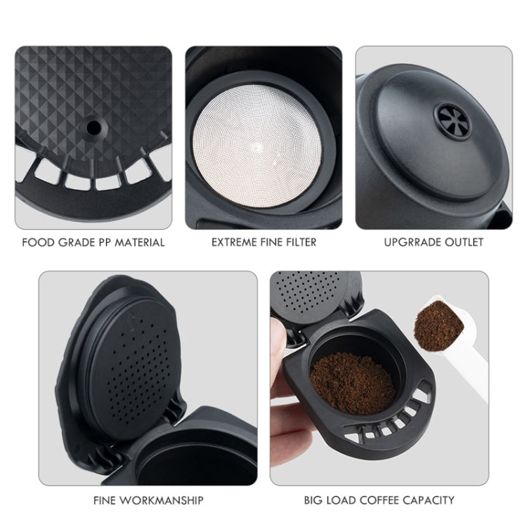 Compatible With Dolce Gusto ICafilas Reusable Coffee Capsule Converter Tray(Black)