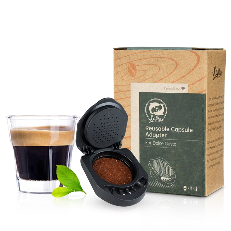 Compatible With Dolce Gusto ICafilas Reusable Coffee Capsule Converter Tray(Black)