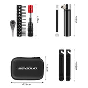 BENGGUO Bicycle Repair Tool Mountain Bike Ratchet Wrench Repair Combination Set, Spec: Set 1