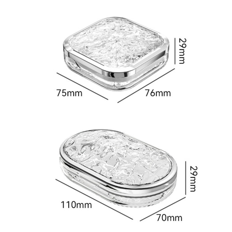 Portable Medicine Dispenser Traveling Carrying Plastic Organizer, Style: Small Tranaparent