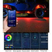 12 in 1 Car Chassis Light RGB Colorful Atmosphere Light