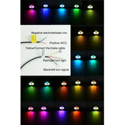12 in 1 Car Chassis Light RGB Colorful Atmosphere Light