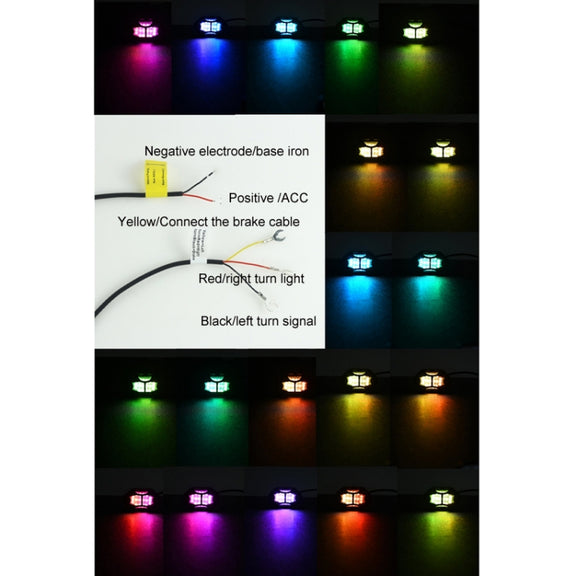 12 in 1 Car Chassis Light RGB Colorful Atmosphere Light