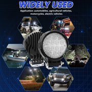 14W 9-30V Floodlight Mixed Luminous 4 Inch Round Work Light With Wire Set(X2)