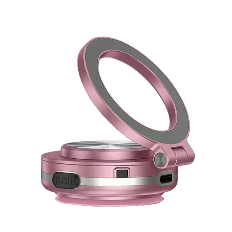 AIMITE C1 Vacuum Adsorption Foldable Magnetic Support Bracket Car Cell Phone Holder(Pink)