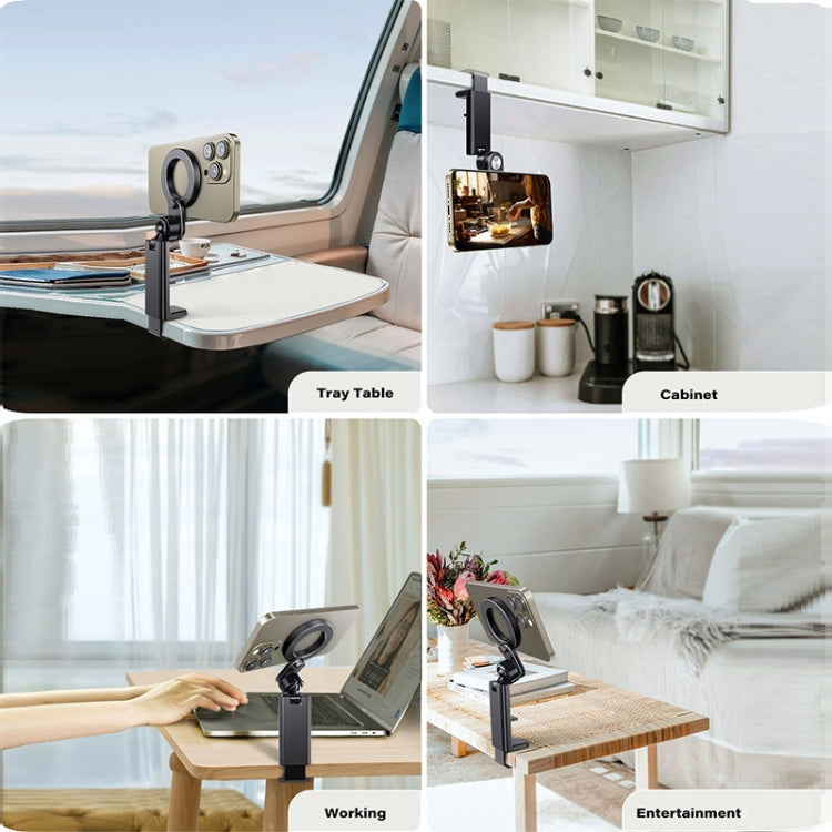 Desktop Live Broadcast Portable Strong Magnetic Foldable Travel Mobile Phone Holder(M10M-AR01)