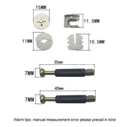 10pcs 40mm 3 In 1 Screw Connector Furniture Link Fixer Closet Eccentric Wheel Nut Connection Fastener