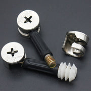 10pcs 40mm 3 In 1 Screw Connector Furniture Link Fixer Closet Eccentric Wheel Nut Connection Fastener