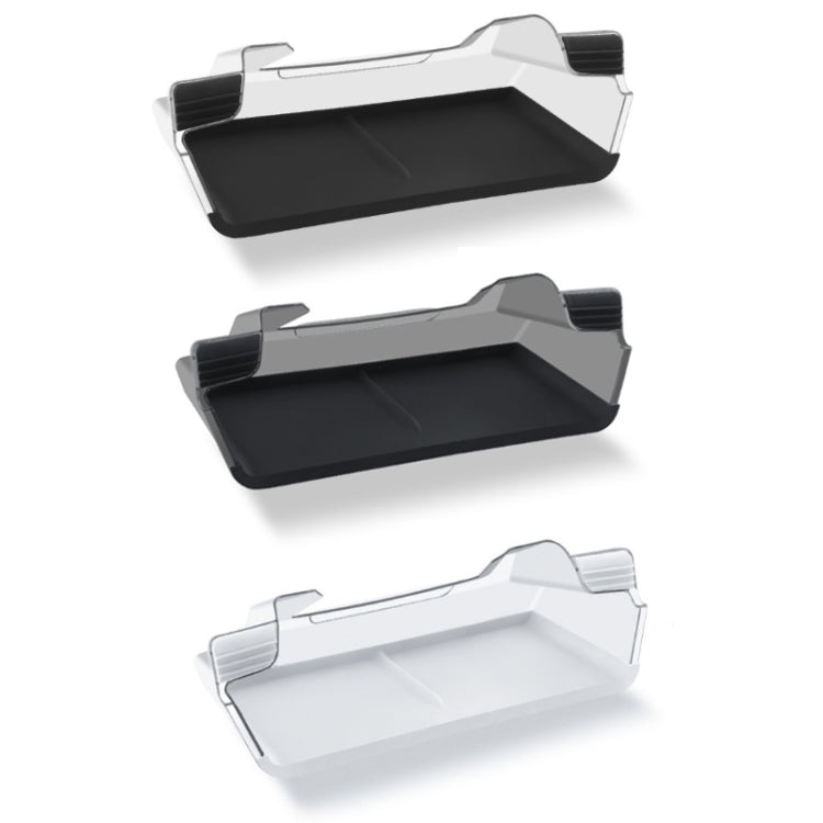 For 2024 Tesla Model 3 Screen Storage Box, Color: Translucent Black + Black