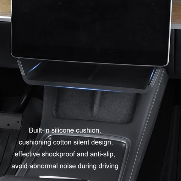 For Tesla Model Y/3 Screen Storage Box, Color: Translucent White + White