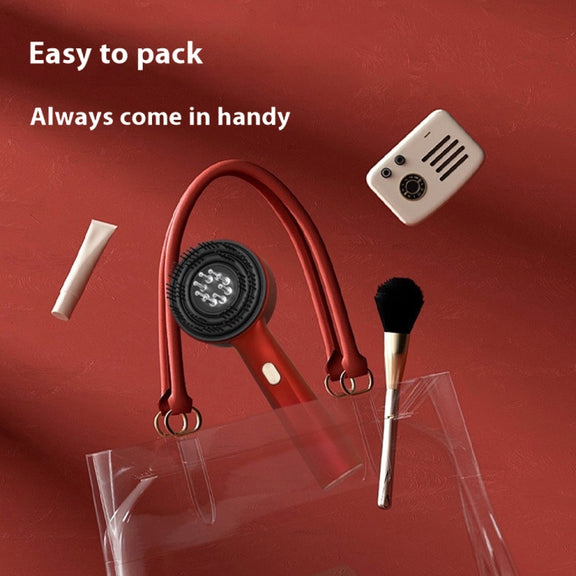 630nm Red Light Massage Comb Scalp Care Liquid Guide Hair Growth Instrument(Red)
