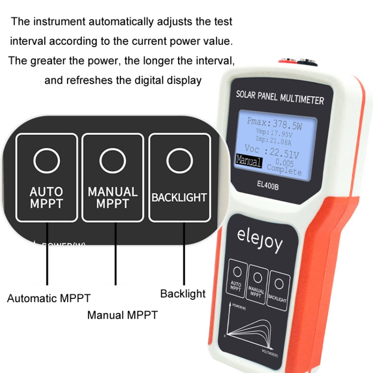 elejoy 400W MPPT Solar Photovoltaic Panel Multimeter(EL400B)