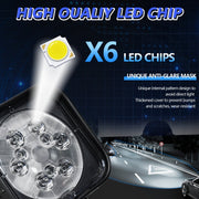 12W 9-30V Car Mixed Light Work Light With Wire Set(Square)
