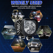 12W 9-30V Car Mixed Light Work Light With Wire Set(Square)