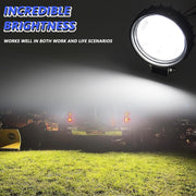 12W 9-30V Car Mixed Light Work Light With Wire Set(Round)