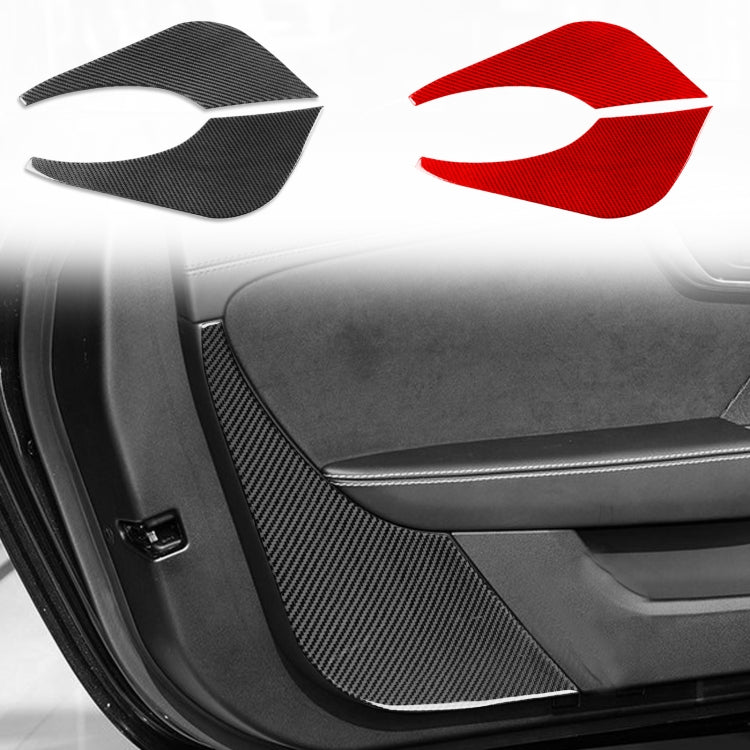 For Jaguar F-TYPE 2013+ Left And Right Drive Universal Door Anti-Collision Sticker(Red)