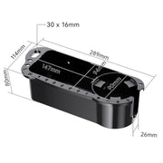 Yacht Cup Holder Fishing Tool Box Storage Rack(289x114x80mm)
