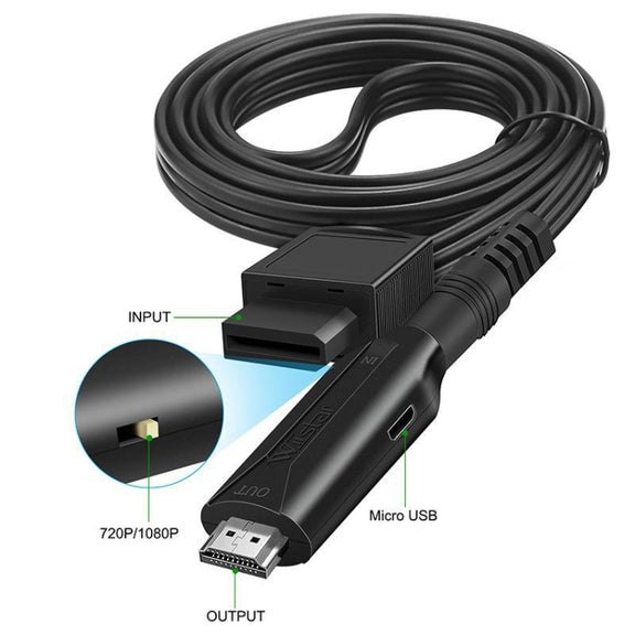 For Nintendo Wii To HDMI Converter  Adapter Cable 1m 1080P For Full HD Device