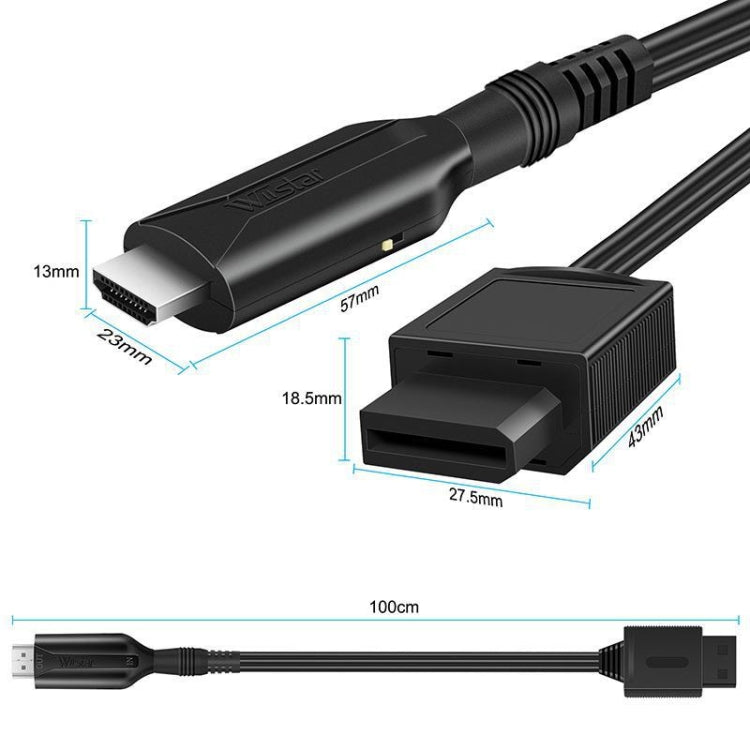 For Nintendo Wii To HDMI Converter  Adapter Cable 1m 1080P For Full HD Device