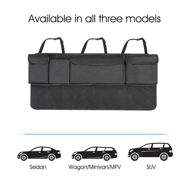 Car SUV Rear Seat Widening Organizing Storage Bag(Black)