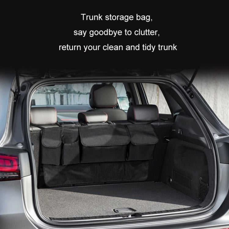 Car SUV Rear Seat Widening Organizing Storage Bag(Black)