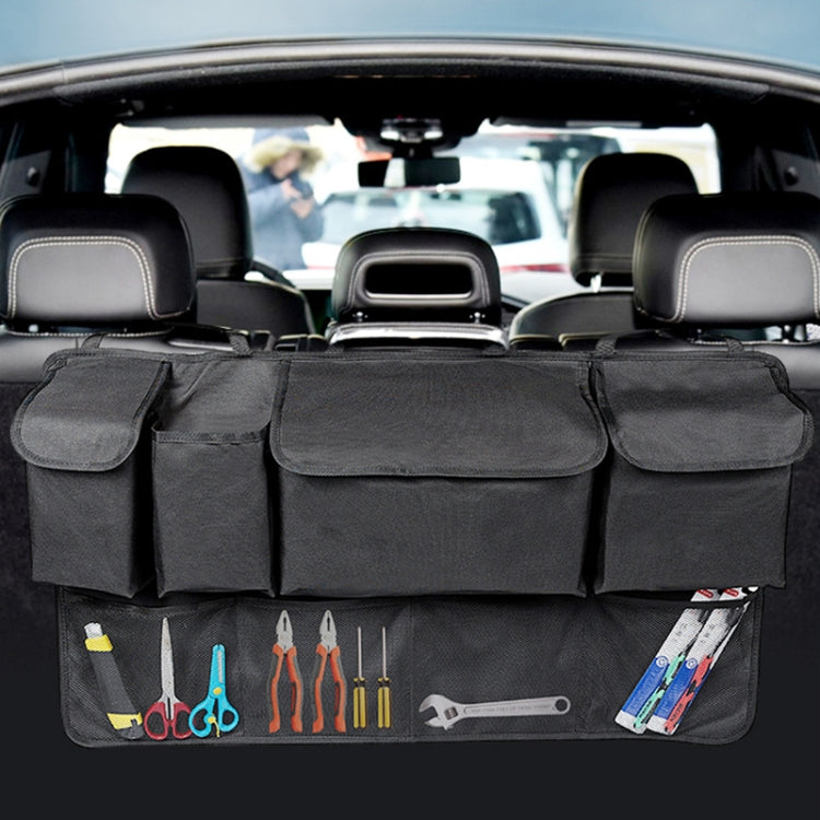 Car SUV Rear Seat Widening Organizing Storage Bag(Black)